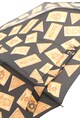 Moschino Unisex Fekete Esernyő Aranyszín Lenyomattal női