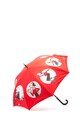 Moschino Унисекс червен чадър с щампа Жени