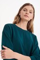 GreenPoint Kerek nyakú pulóver háromnegyedes ujjakkal női