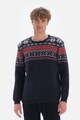 DAGI Karácsonyi mintás kerek nyakú pulóver férfi