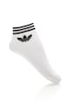 adidas Originals Set de sosete scurte albe cu dungi emblematice - 3 perechi Barbati