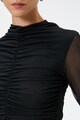 KOTON Набрана блуза с полъпрозрачни ръкави Жени