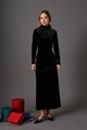 KOTON Кадифена рокля с отвор встрани Жени