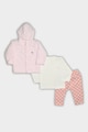 Pierre Cardin Set de jacheta, bluza si colanti din material pufos - 3 piese Fete