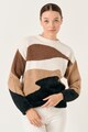 JIMMY KEY Пуловер с овално деколте и цветен блок Жени