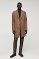 Mango Haki szűk fazonú gyapjútartalmú kabát férfi