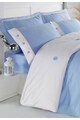 Leunelle Set de pat albastru cu alb cu nasturi decorativi Barbati