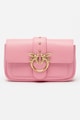 Pinko Geanta crossbody de piele cu clapa Love One Femei