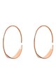 Loisir by Oxette Обеци тип халки с покритие от 18К розово злато Жени