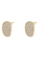 Loisir by Oxette 18 karátos aranybevonatú fülbevaló cirkóniával női
