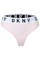 DKNY Chiloti tanga cu banda logo in talie Femei