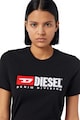 Diesel Kerek nyakú logómintás póló női