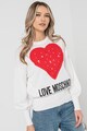 Love Moschino Pulover cu aplicatie cu inima Femei