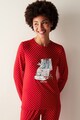 Penti Bluza de pijama cu imprimeu Femei