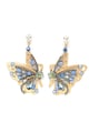 AVANT-GARDE PARIS 18 karátos pillangó alakú fülbevaló kristályokkal és gyöngyökkel női