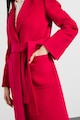 Max&Co Palton din lana virgina cu buzunare aplicate Femei