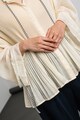 Max&Co Pinide ejtett ujjú pliszírozott ing női