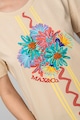 Max&Co Памучна тениска с разнороден принт Жени
