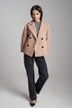 INNES Atelier Dupla gombsoros gyapjútartalmú rövid kabát női