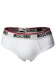 MOSCHINO Underwear Слипове с лого на талията - 3 чифта Мъже
