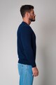 uFIT Едноцветен пуловер с овално деколте Мъже