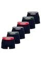 Lacoste Set de boxeri din amestec de bumbac cu banda logo in talie - 6 perechi Barbati