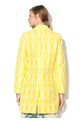 DESIGUAL Жълто палто с фигурален десен Жени