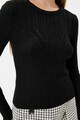 KOTON Bordázott csillámos pulóver női