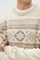 KOTON Пуловер с овално деколте и десен Мъже