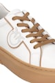 Pinko Pantofi sport de piele si piele ecologica cu logo Yoko Femei