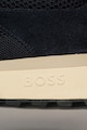 BOSS Hálós sneaker nyersbőr hatású részletekkel férfi