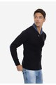 Sir Raymond Tailor Памучен пуловер с апликирани лакти Мъже