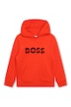 BOSS Kidswear Худи с лого и джоб кенгуру Момчета