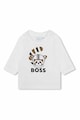 BOSS Kidswear Bluza cu imprimeu logo si grafic Baieti