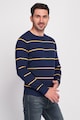 Timeout Раиран пуловер с овално деколте Мъже