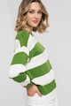 United Colors of Benetton Ejtett ujjú csíkos pulóver női