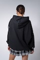 ANNEMA Kapucnis bő fazonú pulóver szaggatott részletekkel női