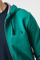 U.S. Polo Assn. Cipzáros pulóver kapucnival és hímzett logóval férfi