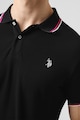 U.S. Polo Assn. Тениска от памук с яка и лого Мъже