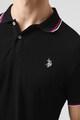U.S. Polo Assn. Тениска от памук с яка и лого Мъже