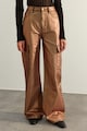 Trendyol Панталон с широк крачол и метализиран ефект Жени