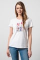 Liu Jo Kerek nyakú póló rátétekkel női