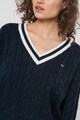 Tommy Jeans Плетен пуловер с шпиц Жени