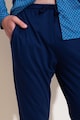Sofiaman Pijama din bumbac si modal cu pantaloni lungi Garet Barbati
