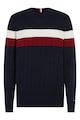 Tommy Hilfiger Рипсен пуловер с овално деколте Мъже