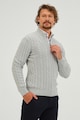 Giorgio di Mare Памучен пуловер с къс цип Мъже