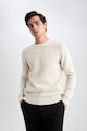 DeFacto Пуловер с вълна и апликирани лакти Мъже