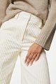 Marks & Spencer Памучен панталон с висока талия Жени