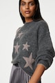 Marks & Spencer Kerek nyakú pulóver csillagos részletekkel női