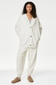 Marks & Spencer Дълга горна пижама с рипсени краища Жени